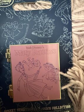 Walt Disney Storybook Mary Poppins Pink Storybook Enamel Pin